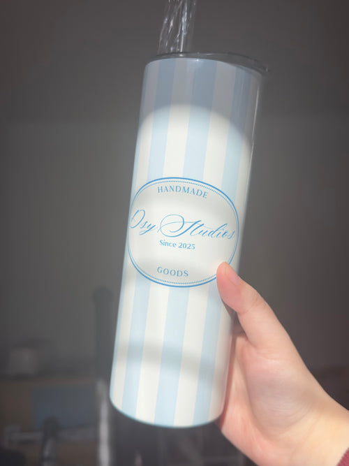 Insulated Tumbler with Metal Straw and Straw Topper