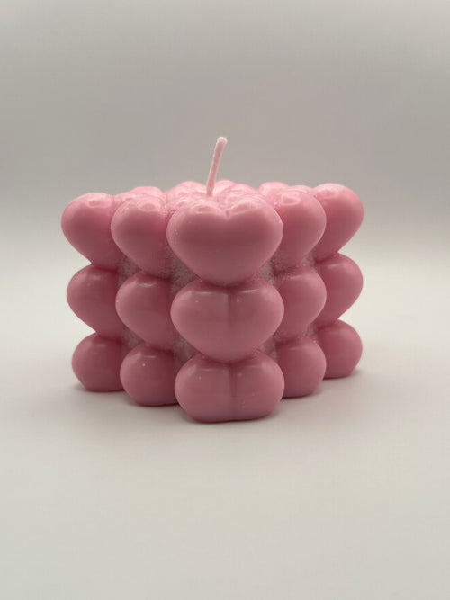 Heart Bubble Candle- Japanese Magnolia