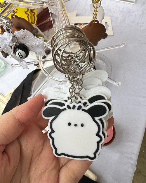 Flat character keychain